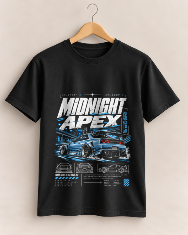 Cintre-noir-Midnight-Apex-1122x1402 T-shirt Unisexe Midnight Apex – Tokyo Night Racing